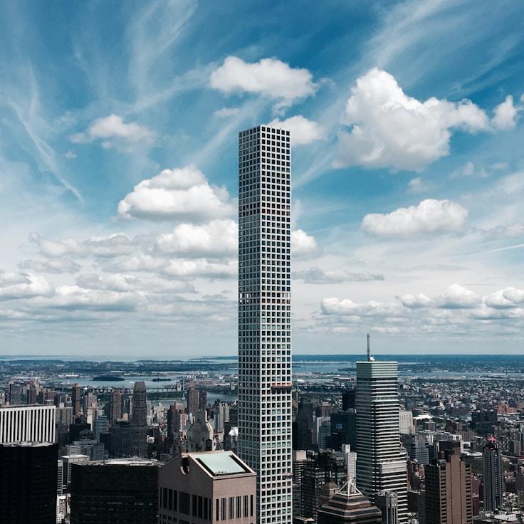 City skyline in Lyon, France